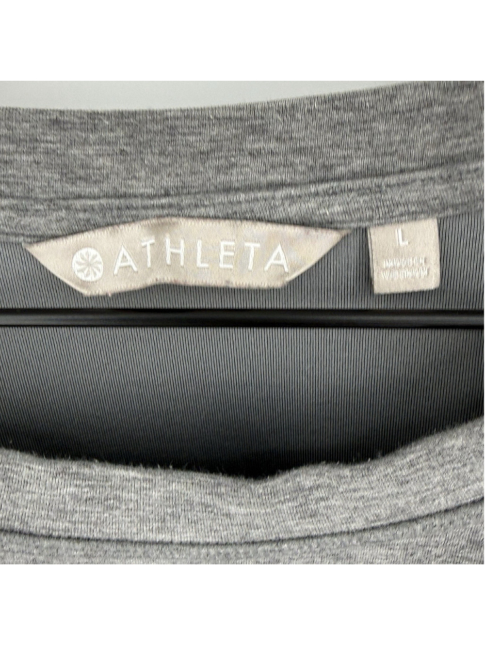 Athleta Modern Crew Neck Long Sleeve Sweatshirt Size Large Gray 210034 - Picture 5 of 6